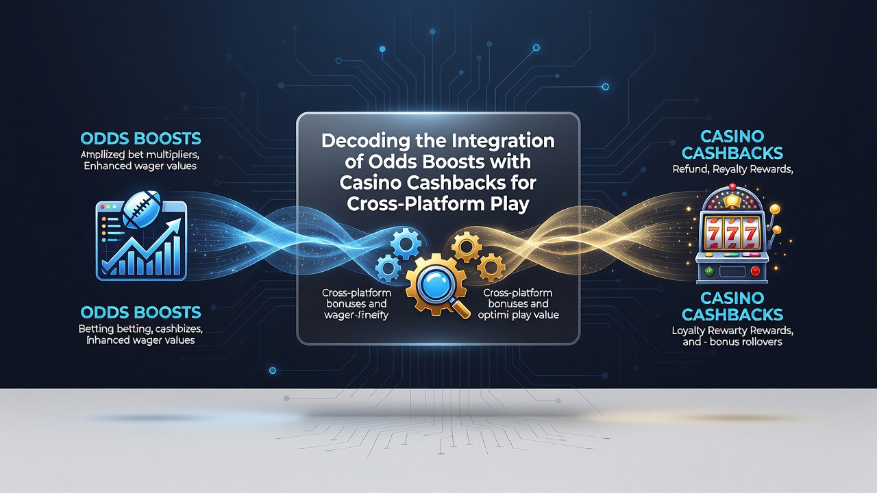 Diagram depicting data flow between sports betting boosts and casino cashback calculations on shared user accounts